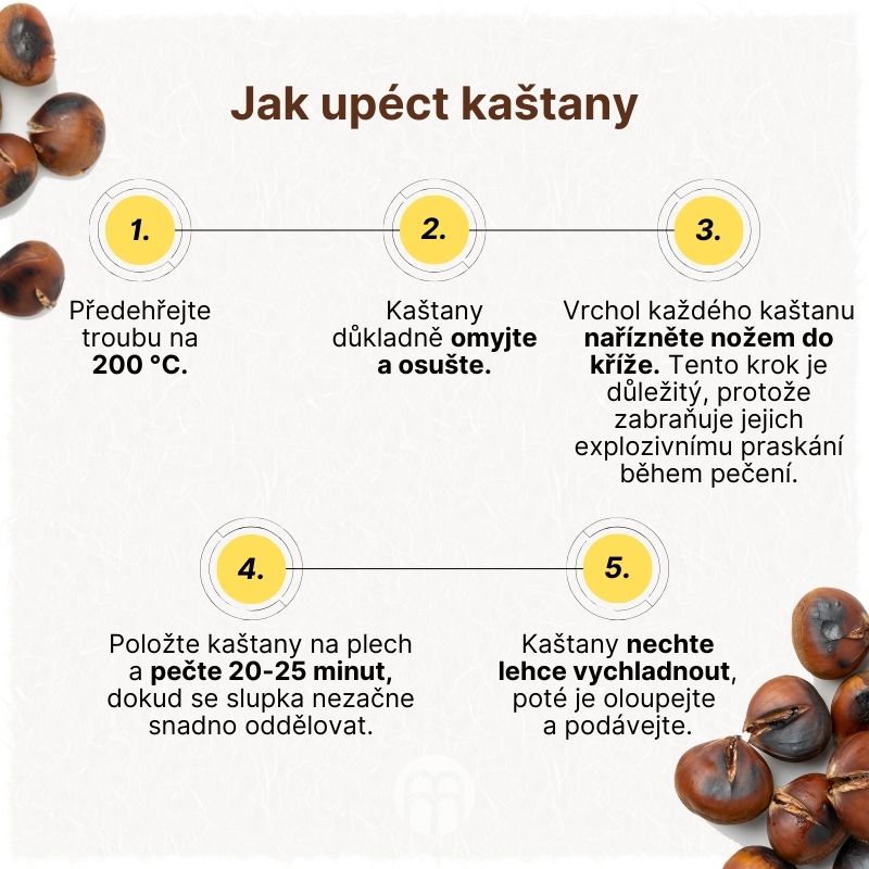 Jak upéct kaštany